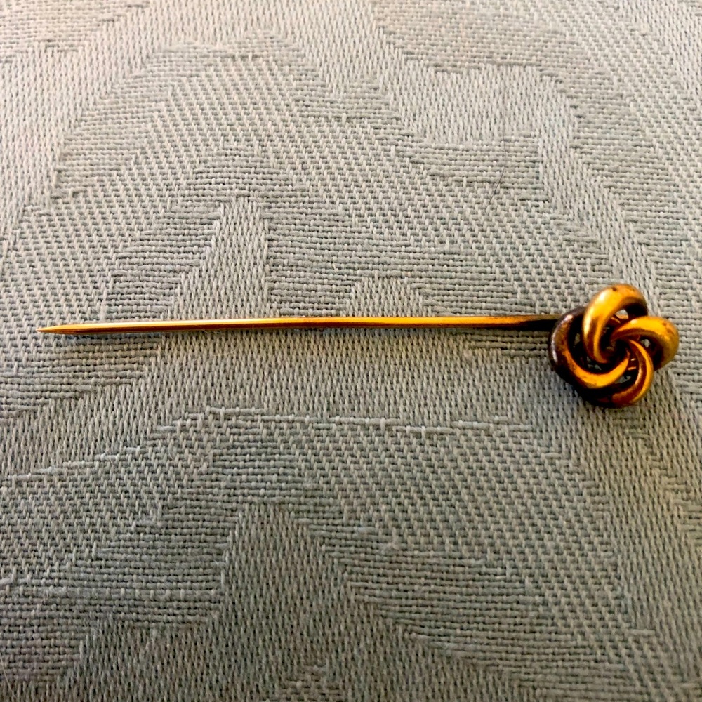 Vintage knotted lapel pin